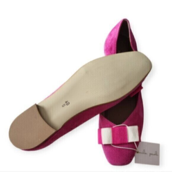 Mila Paoli Italy Leather Ballet Flats NWT Sz 9 - Picture 6 of 6